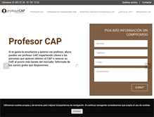 Tablet Screenshot of profesorcap.com